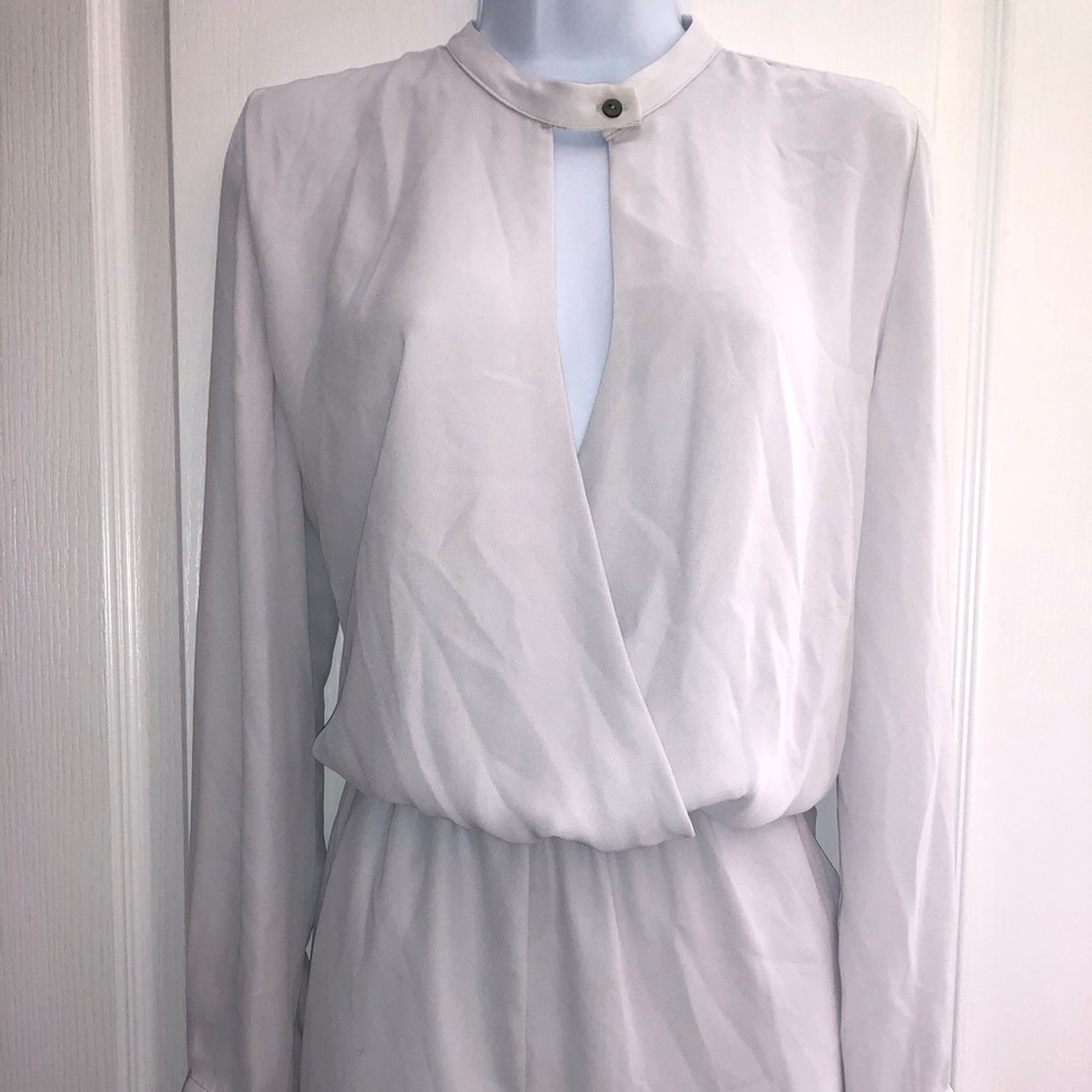 White Long Sleeve Romper